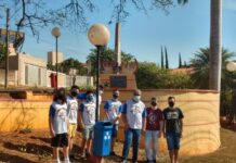 Ordem dos Escudeiros doam nove lixeiras para praças de Olímpia