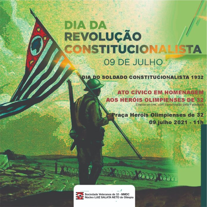 Feriado estadual de 9 de julho mantido e com programação virtual na Praça Heróis Olimpienses
