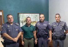 Prefeito Renato Azeda recebe novo comandante da PM e pede ‘mais rondas’