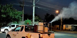 Dengue: fumacê prossegue até quarta-feira. Confira os bairros