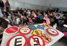 Maio Amarelo: alunos da rede municipal recebem instruções de Trânsito