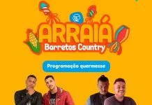 Arraiá Social do Barretos Country show, quadrilha e comida típica