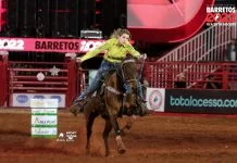 Aline Ribeiro classifica-se na final dos Três Tambores no Rodeio de Barretos