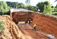 Recuperação da Ponte do Rio Turvo deverá ser concluída na sexta (4)