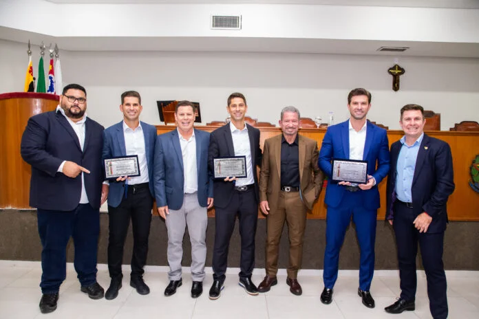 Gustavo, Rodolfo e Filipe Rezende, GR Group: novos cidadãos olimpienses