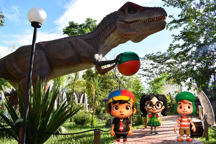 Turma do Chaves desembarca no Vale dos Dinossauros de quinta a domingo