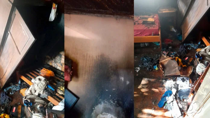 Bombeiros controlam rapidamente princípio de incêndio no centro