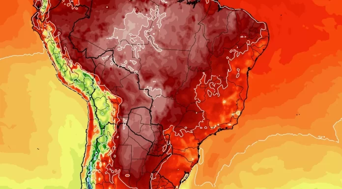 De novo! Alerta de onda de calor no Brasil com temperaturas elevadas