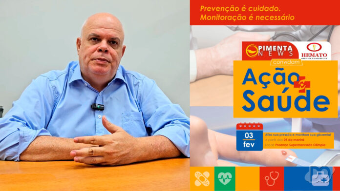 Ação de saúde gratuita no Proença Supermercados neste sábado (3)