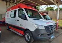 Nova ambulância e equipamentos de urgência para o SAMU local