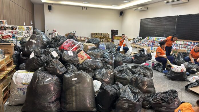Cerca de 130 toneladas de doações enviadas ao Sul e campanha prossegue