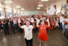 Zaccarelli e Cristina lançam campanha eleitoral na Velha Guarda