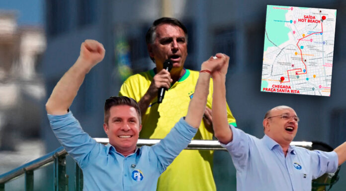 Bolsonaro vem a Olímpia lançar campanha de Tarcísio e Dr. Márcio