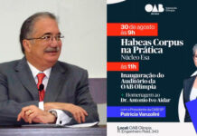 OAB inaugura auditório com palestra de Vanzolini e homenagem a Ivinho