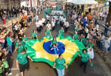 Desfile de 7 de Setembro em Olímpia. Confira em fotos e vídeo