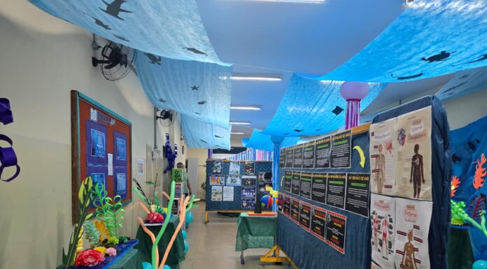 Escola realiza Feira de Ciências com foco em biomas e cultura oceânica