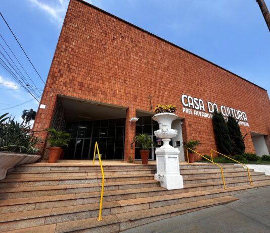 Olímpia certifica 11 entidades com o selo Parceria do Bem; nove com Ouro Imagem da fachada da Casa da Cultura de Olímpia na Rua São João, centro de Olímpia