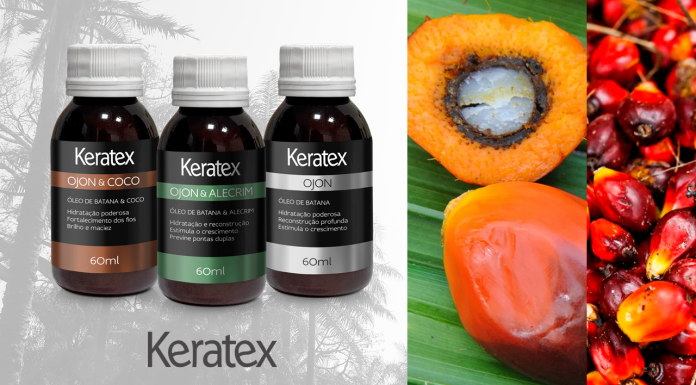 MZ3: Nova linha da Keratex usa óleo exótico para brilho, reparação e nutrição