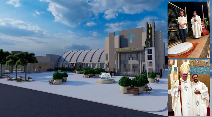 Pedra fundamental marca início da ampliação da Matriz de São José