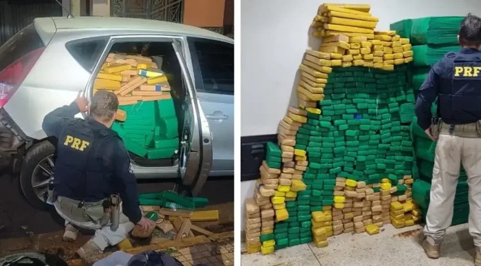 Perseguição termina com apreensão de 902 kg de drogas no trevo de Cajobi