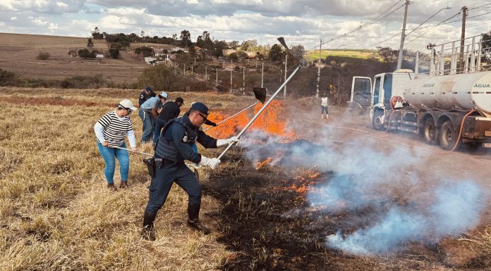 Produtores rurais participam de treinamento de combate ao fogo