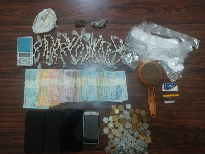 Flagrante em Olímpia: irmãos presos com crack, cocaína e maconha