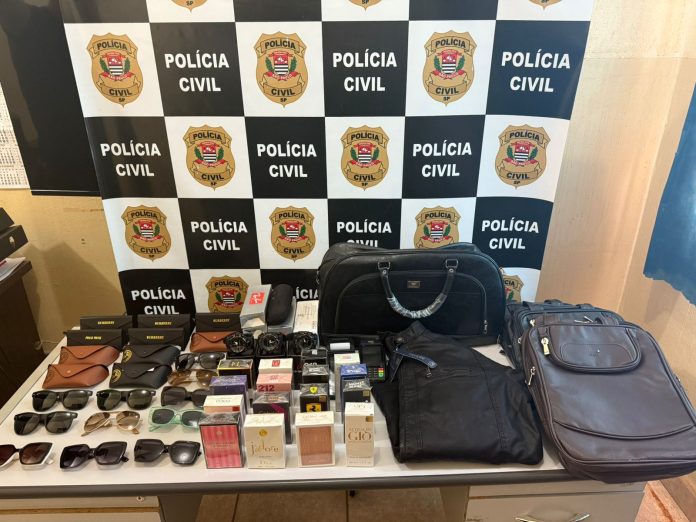 Polícia Civil de Olímpia flagra português vendendo produtos de luxo falsificados