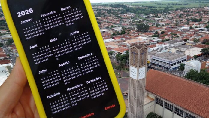 Definido o calendário de feriados (e ‘emendas’) de 2026 em Olímpia