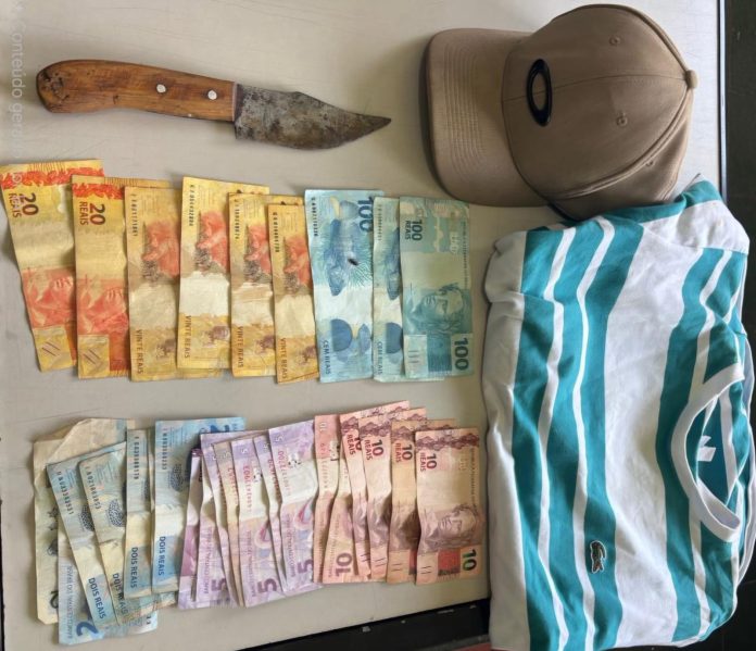 Homem armado com faca é preso após roubo a loja infantil em Severínia