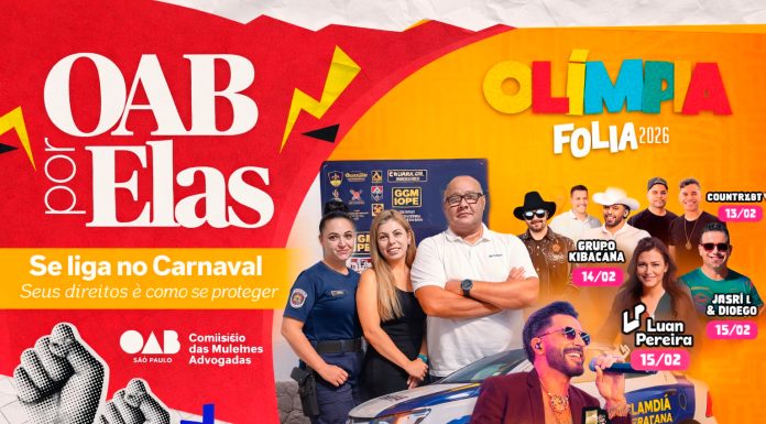 “OAB por Elas” estreia no Carnaval de Olímpia com rede de proteção