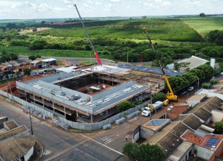 Obras da nova escola estadual em Olímpia avançam para 46,8%