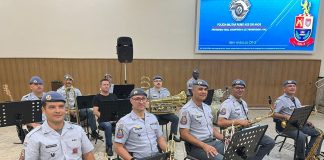 Banda da PM faz show gratuito nesta sexta (27) no Coreto da Praça