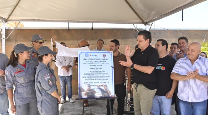 Olímpia inaugura praça memorial dedicada ao Corpo de Bombeiros