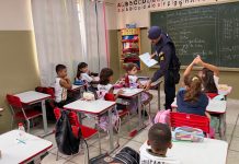 Estudantes participam de projeto de cidadania da Guarda Civil Municipal