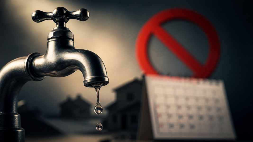 corte de agua fins de semana e feriados