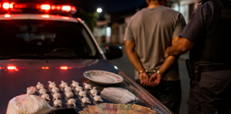 Jovem de 25 anos é preso com cocaína escondida em carro e dentro de casa