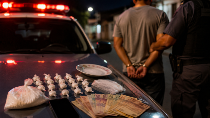 Jovem de 25 anos é preso com cocaína escondida em carro e dentro de casa