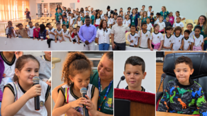 Alunos de Ribeiro pedem melhorias na escola em visita à Câmara