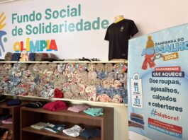 Olímpia mobiliza 70 pontos para Campanha do Agasalho 2026