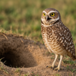 Coruja-buraqueira vira símbolo da fauna urbana de Olímpia