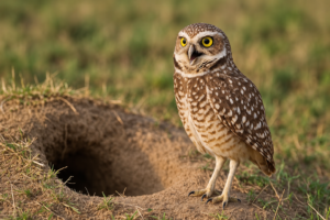Coruja-buraqueira vira símbolo da fauna urbana de Olímpia