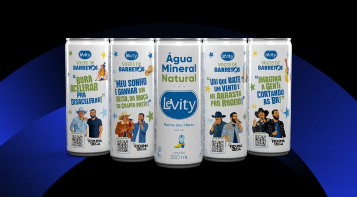 Levity transforma bordões de Barretos em 400 mil latas de água