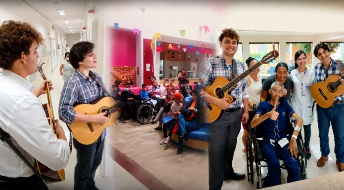 AVVCC leva música e conforto a mães atendidas pelo Hospital de Amor
