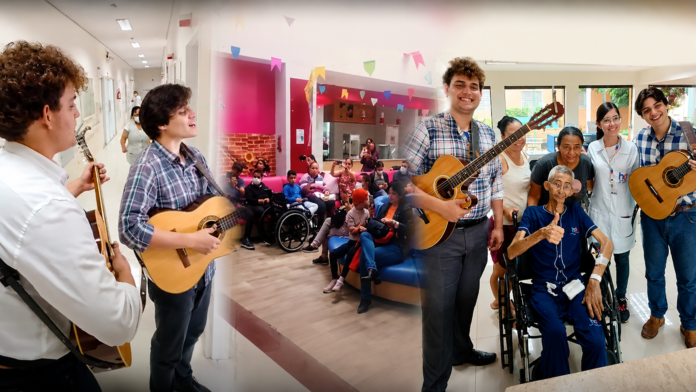 AVVCC leva música e conforto a mães atendidas pelo Hospital de Amor