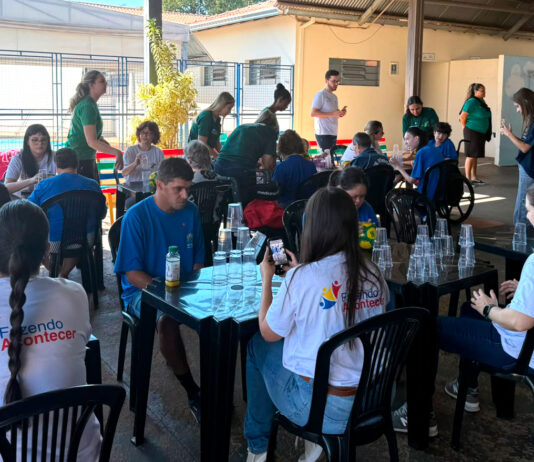 Alunos da Apae de Olímpia participam de oficinas com a Tereos