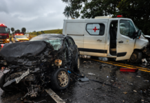 Batida na rodovia mata 1 e mobiliza Bombeiros de Olímpia