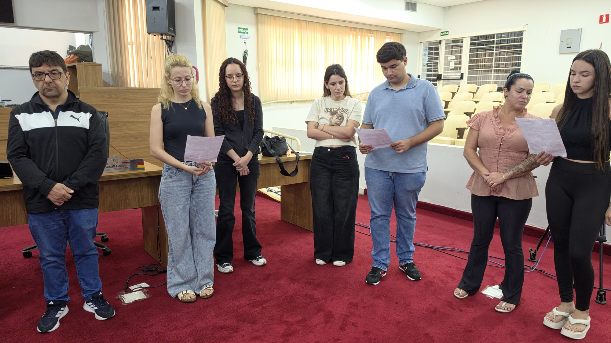 Visita da imagem de Nossa Senhora Aparecida à Câmara Municipal de Olímpia