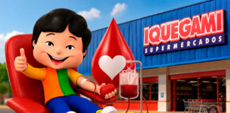 Iquegami troca doação de sangue por brinde e reforça campanha em Olímpia