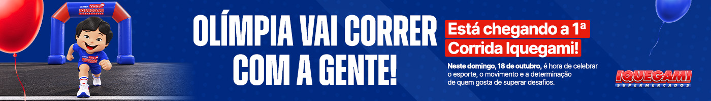 Anúncio: Iquegami Supermercados, 1ª Corrida Iquegami, domingo 18 de outubro
