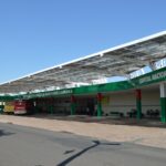 Guichês de atendimento e venda de passagens na Rodoviária Paschoal Lamana, em Olímpia